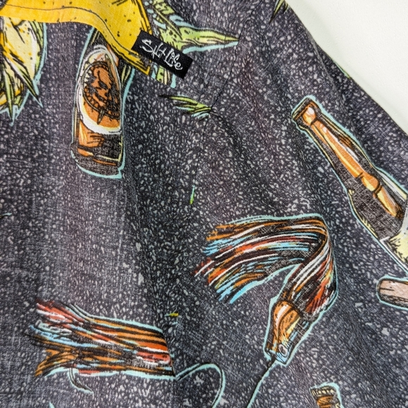 SOLD Fish Taco Party Night Mens XXL Shirt Fishing Boating Salt Life - Picture 8 of 15